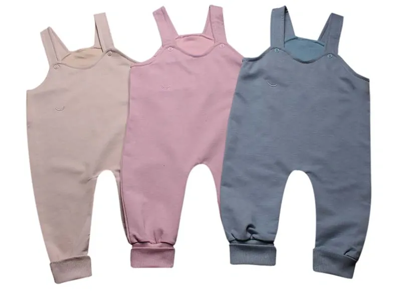 Kojenecké "LACLÁČE" MKcool MK2405 - modrošedé