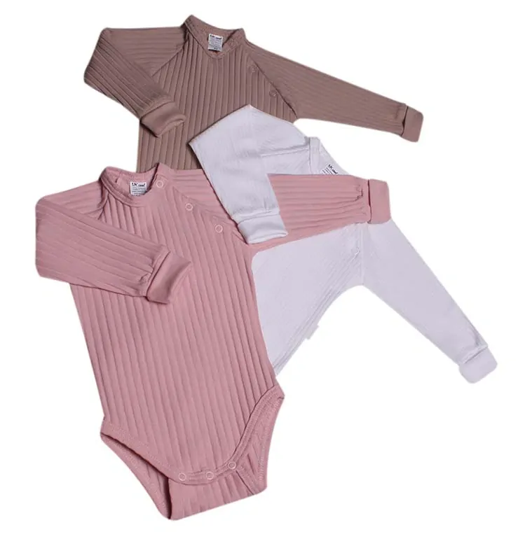 Body kojenecké roustoucí "RIB" MK2342 latté 74