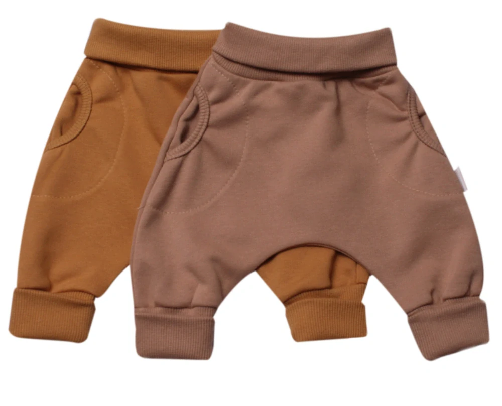 Tepláčky "rostoucí" BAGGY MKcool MK2338 camel 80