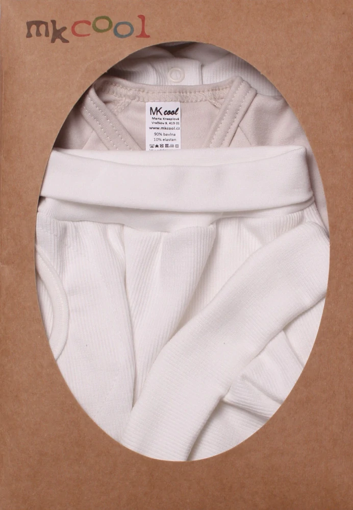 Souprava kojenecká 4-dílná RIB MKcool SK1022 bílo-béžová 56