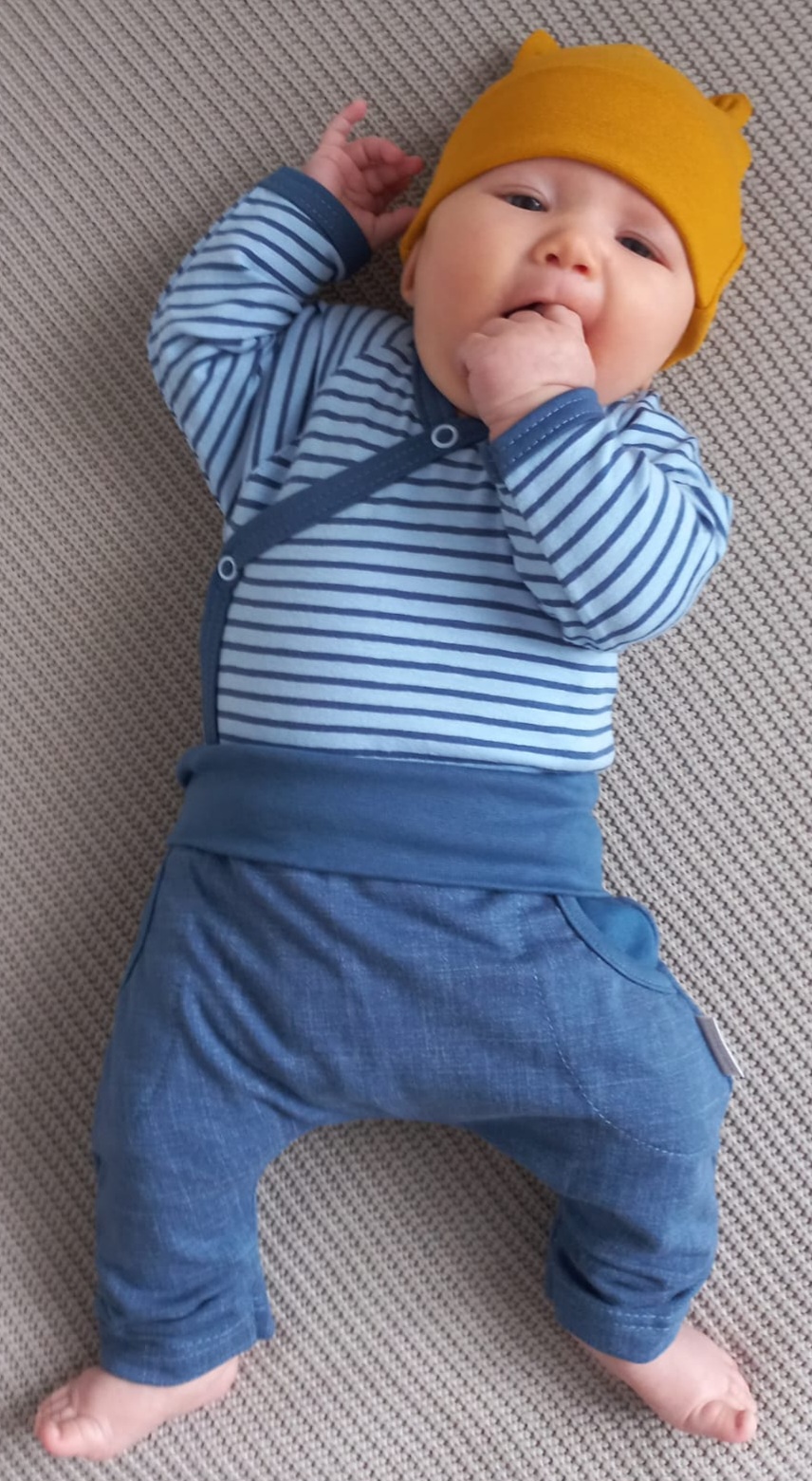 Body kojenecké zavinovací PRUH MKcool MK2017 DR - světle modré