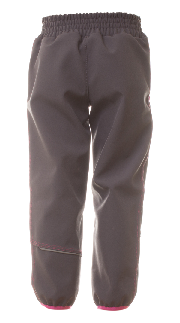 Softshellové kalhoty s fleecem MKcool K00008 šedé/růžové 86