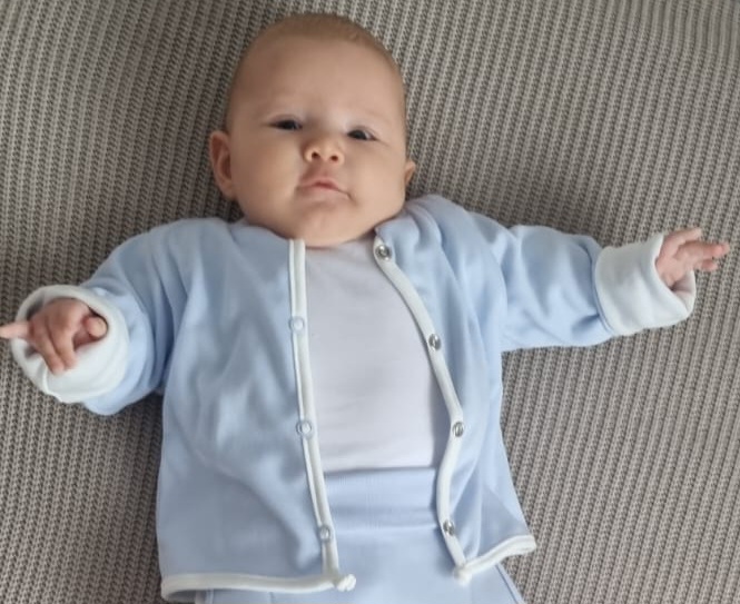 Kabátek oboustranný MKcool MK2042 bleděmodrý/vanilka 56