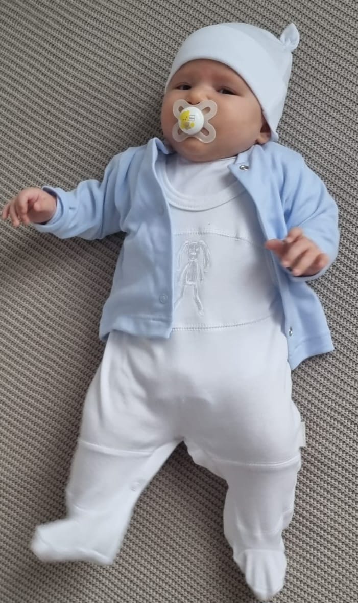 Kabátek bavlněný MKcool MK2106 - bleděmodrý 48