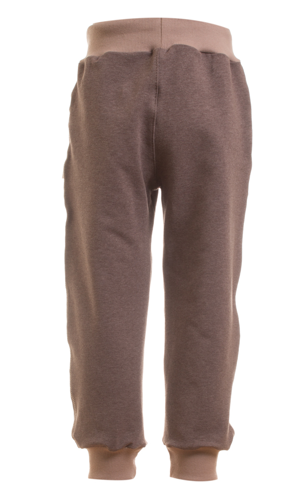 Tepláky MKcool KLASIK T20008 hnědý melír/béžové