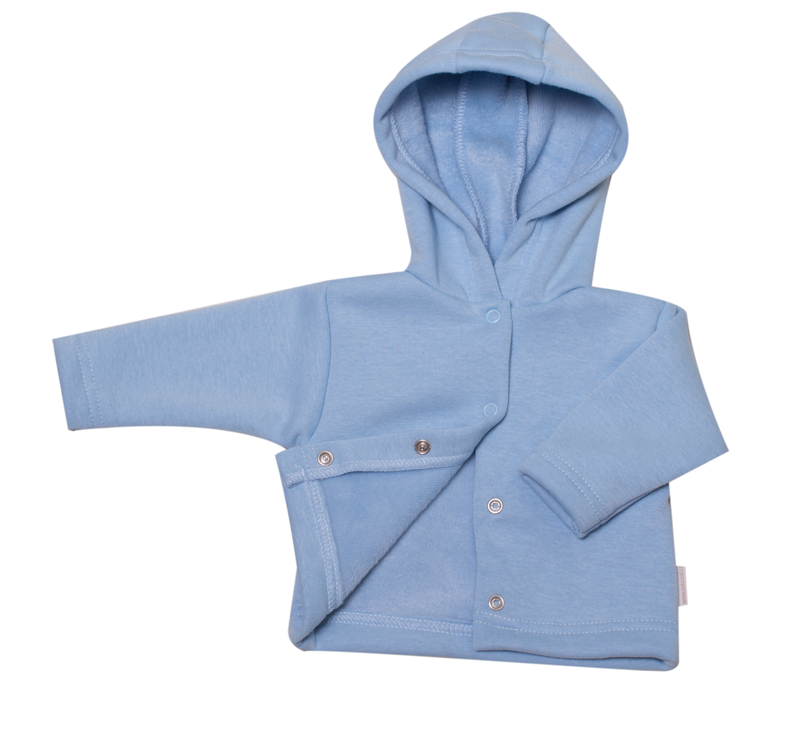 Kabátek s kožíškem s kapucí MKcool MK2122 světle modrý 56