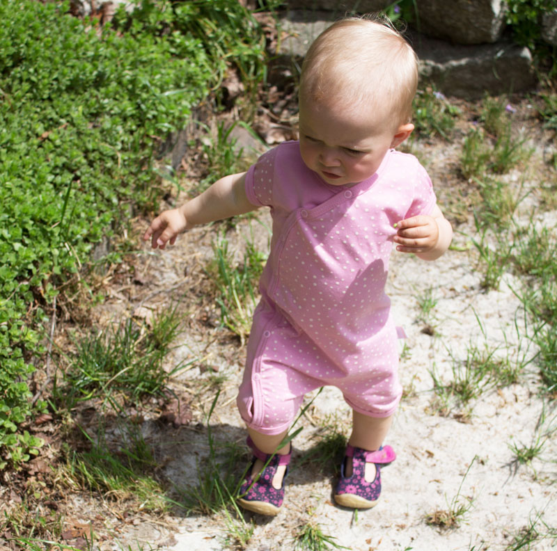 Overal letní kojenecký "PUNTÍKY" MKcool MK2213 růžový 80