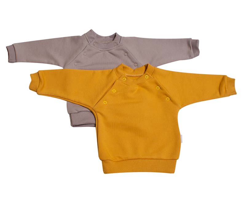 Tepláková kojenecká mikina MKcool MK2340 latté 86