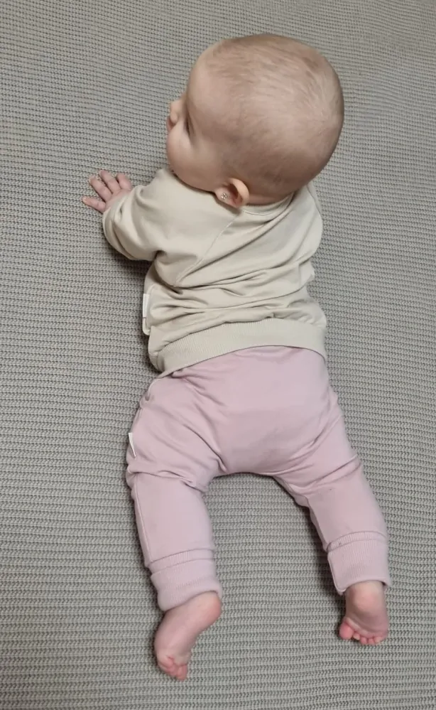 Tepláková kojenecká mikina MKcool MK2340 béžová 74