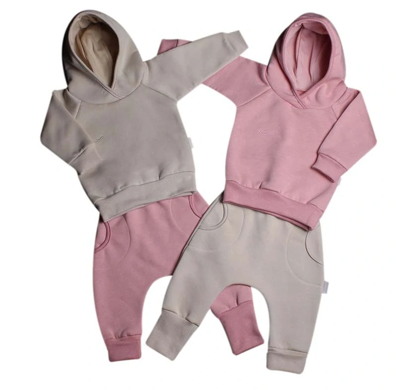 Tepláčky "rostoucí" BAGGY z počesané teplákoviny MKcool MK2338 béžová 74