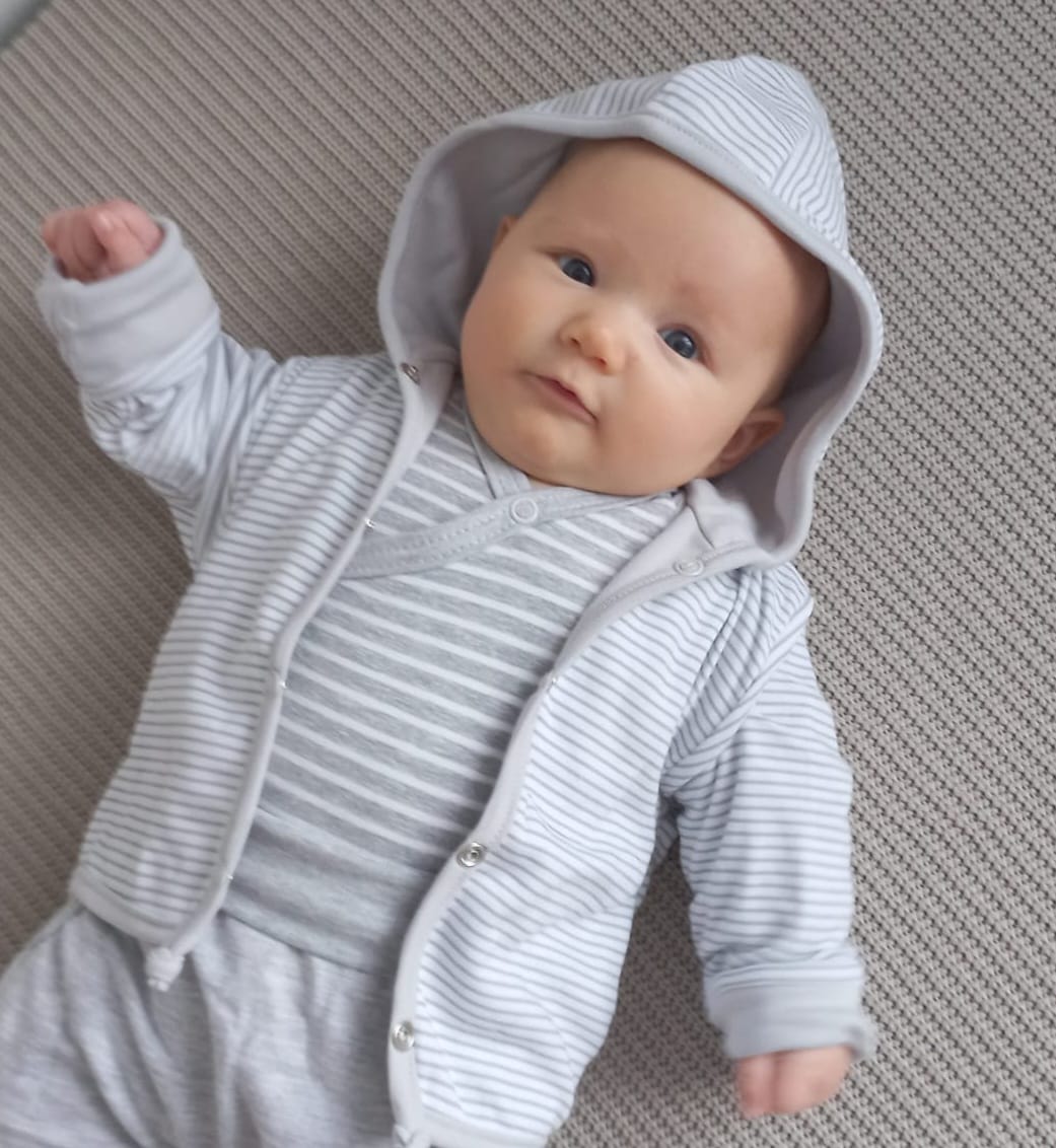 Kabátek oboustranný s kapucí MKcool KK0002 šedý 50