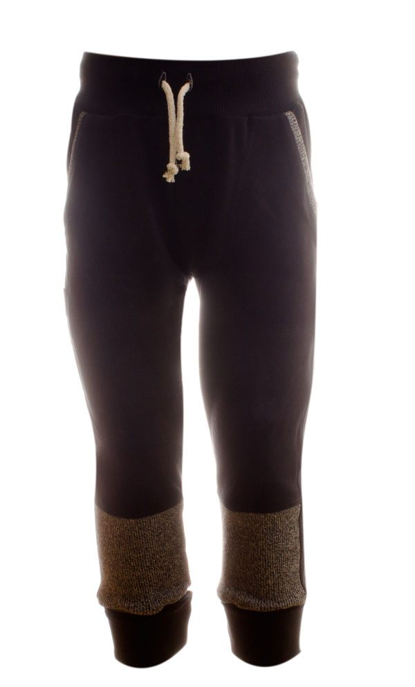 Tepláky rostoucí  MKcool STREET kalhotové T10202 černé/tmavě šedý melír 164