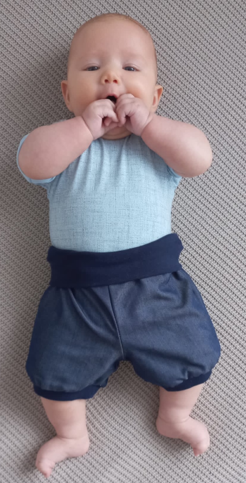 Body kojenecké "TISK" MKcool MK2211 KR - modro-šedé 80