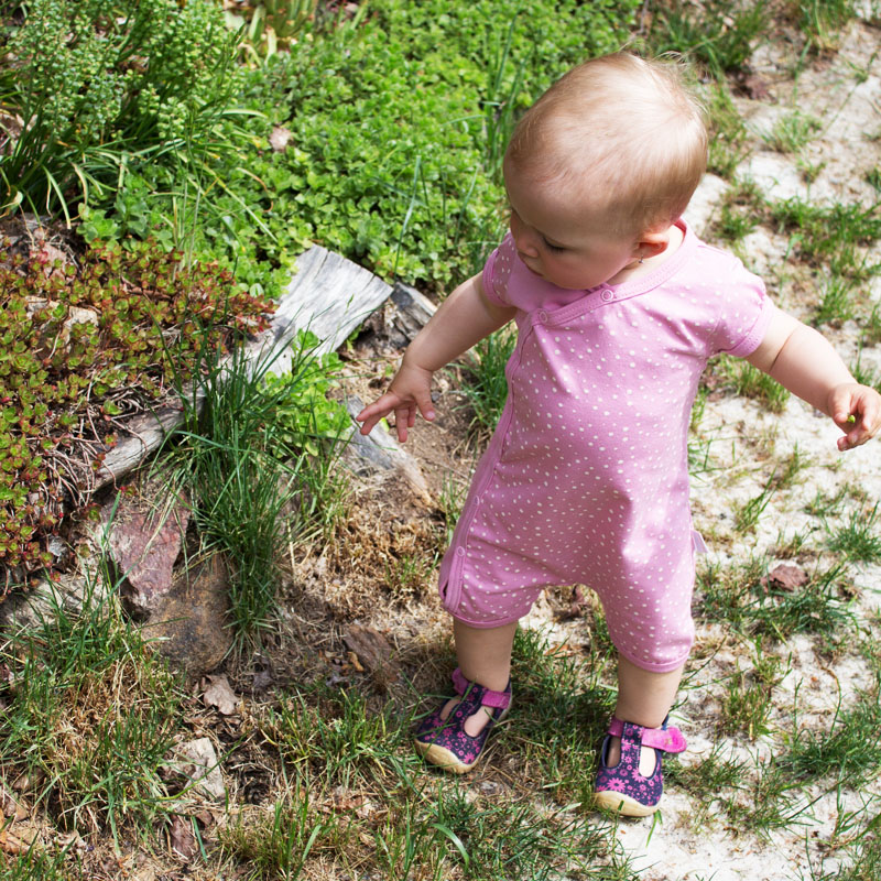 Overal letní kojenecký "PUNTÍKY" MKcool MK2213 růžový 80