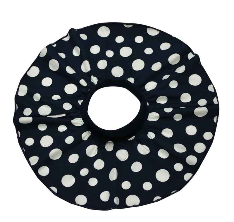 Sukně dívčí MKcool S00015 tmavě modrá/bílý puntík 86