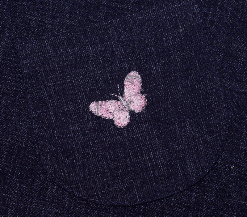 Dívčí šatovka JEANS MKcool MK2202 tmavě modrá denim