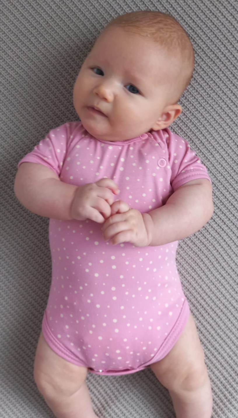 Body kojenecké "PUNTÍKY" MKcool MK2211 KR - růžové 86