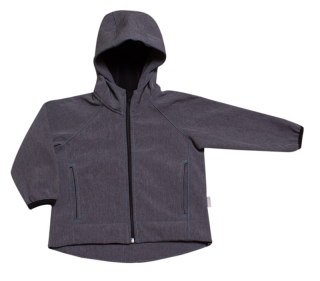 Softshellová bunda/fleece MKcool B00029 žíhaná šedá/světle modrá