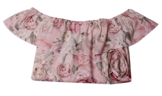 Dívčí šaty "PIVOŇKY" MKcool S10015 starorůžové