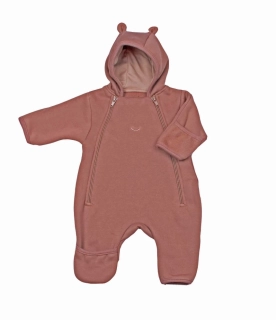 Kombinéza/overal z počesané teplákoviny MKcool MK2346 hnědá