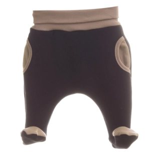 Tepláčky Baggy s kožíškem MKcool MK1986T tmavě modré-béžové