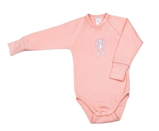 Body kojenecké "Králíček" rostoucí Mkcool MK0232 starorůžová