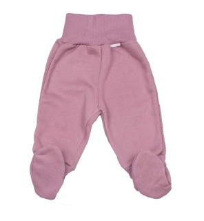 Teplákové polodupačky počesané s ťapkami MKcool MK2434 starorůžové