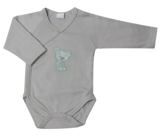 Body kojenecké zavinovací "Medvídek" KB2069 mentol