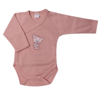 Body kojenecké zavinovací "Medvídek" KB2071 pudrové