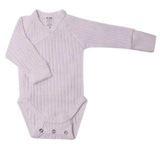 Body kojenecké zavinovací rostoucí "RIB" KB2076 bílé