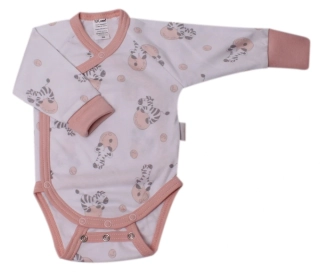 Body kojenecké zavinovací rostoucí KB2074 bílé-pudrové