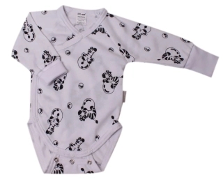 Body kojenecké zavinovací rostoucí KB2075 bílé-černé