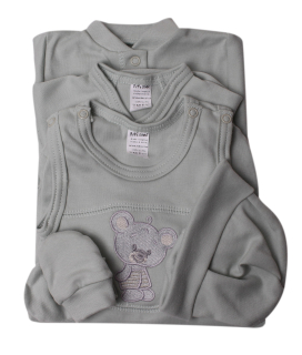 Souprava do porodnice 5-ti dílná "Medvídek" MKcool SK1016 mentolová