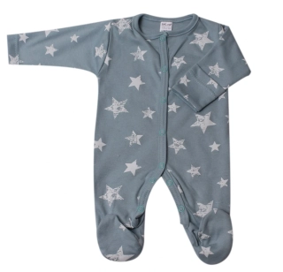 Overal kojenecký na spaní "Hvězdičky" MKcool MK2103 mentolový III