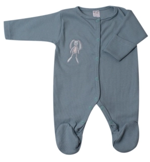 Overal kojenecký na spaní RIB "Králíček" MKcool K2043 modrošedý