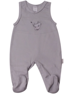 Dupačky bavlněné "Zebra" KD0058 šedé