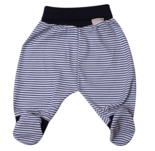 Polodupačky bavlněné s ťapkami MKcool KP0045 tmavě modrý pruh