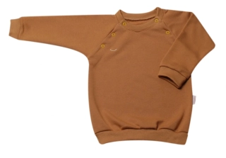 Tepláková kojenecká mikina MKcool MK2340 medová