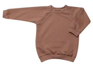 Tepláková kojenecká mikina MKcool MK2340 camel