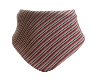 Nákrčník kojenecký UNI MKcool KN0003 pruha bílá/červená