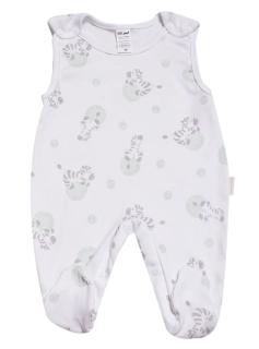 Dupačky bavlněné Zebra Mkcool KD0073 bílo-zelené