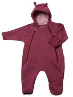 Kombinéza/overal z teplákoviny MKcool KO3218 vínová