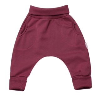 Tepláčky "rostoucí" BAGGY MKcool MK2338 vínové