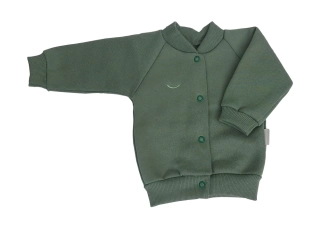 Kabátek počesaný Bomber MKcool MK2431 zelený