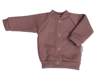 Kabátek počesaný Bomber MKcool MK2431 starorůžový