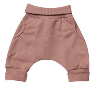 Tepláčky "rostoucí" BAGGY MKcool MK2338 světle hnědé