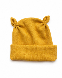 Saporka kojenecká čepička RIB C00043 hořčicová