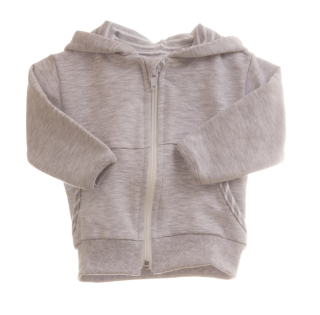 Mikina kojenecká MELÍR MKcool MK1978 světle šedá