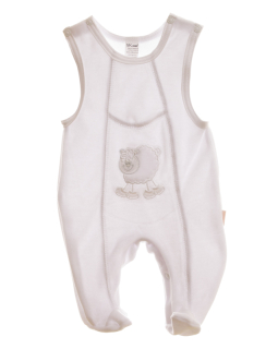 Dupačky sametové "Ovečka" MKcool MK1993 bílo-bílé