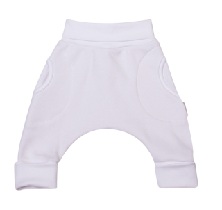 Tepláčky Baggy "rostoucí" s kožíškem MKcool MK2128 bílé